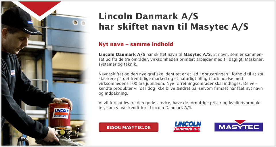 Lincoln Danmark har skiftet navn til Masytec